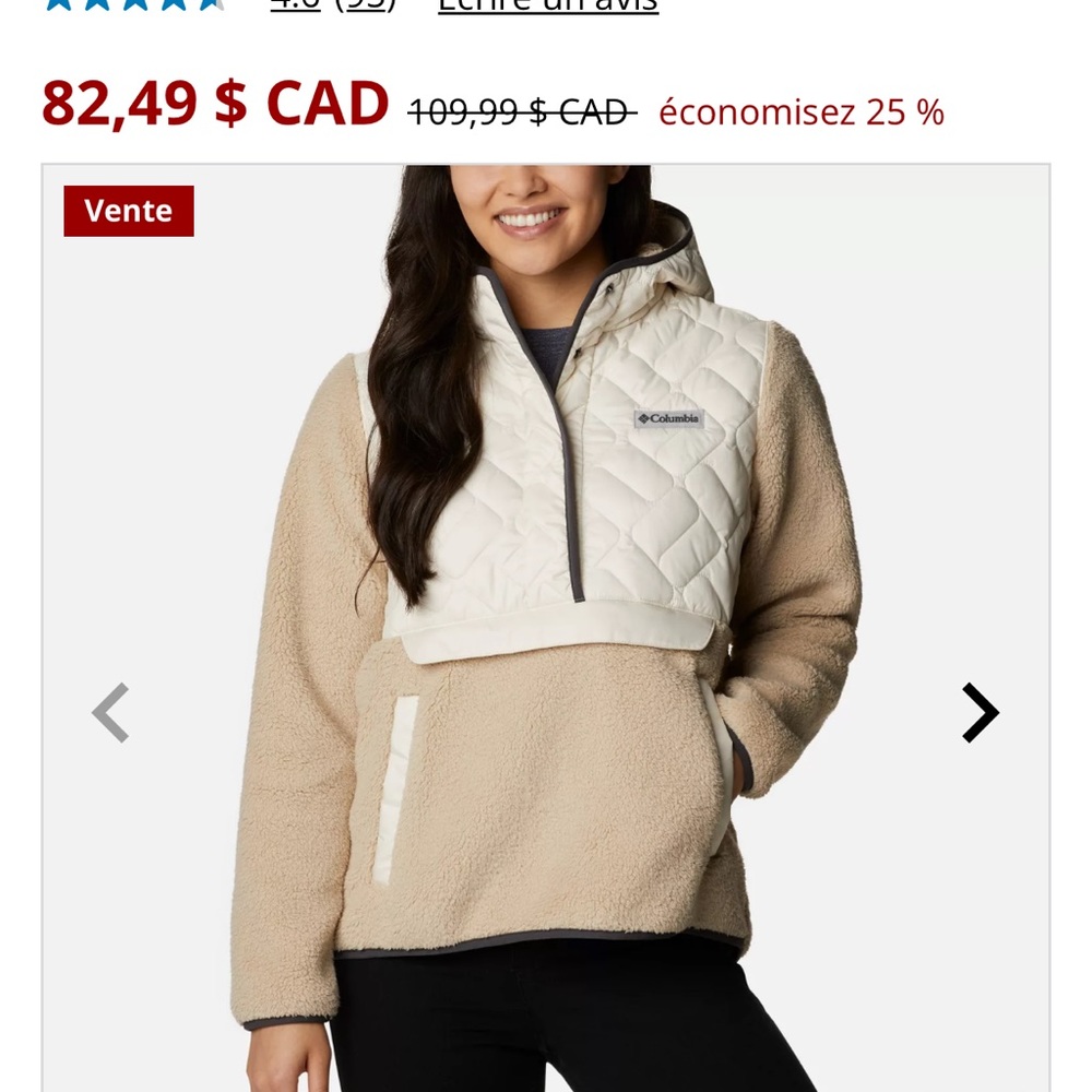 Brand new with tag Columbia Sherpa sweater